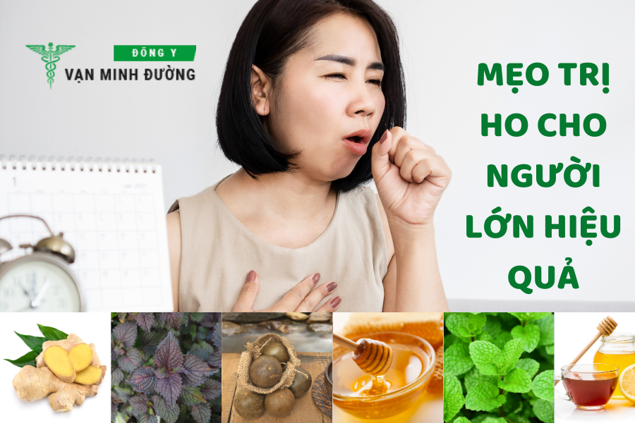 Mẹo trị ho cho người lớn hiệu quả